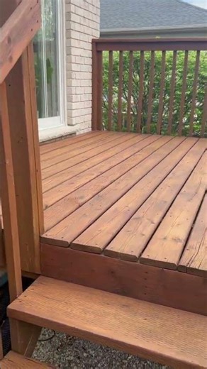 Maintenance Coat Complete using Expert Stain & Seal...colour Pecan.