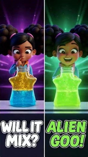 Color Mixing Experiment for Kids | Blue + Yellow = Alien Goo?!