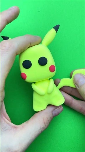 I Made Сute Pikachu With Clay? #claycraftidea #pokemon #diycraft