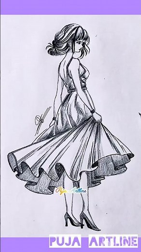 How to draw girl | girl pencil sketch #girldrawing #tutorial #pencil