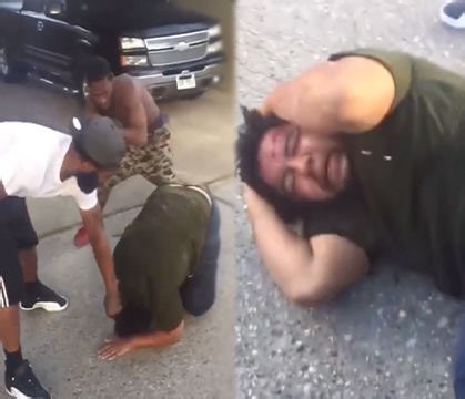 Those First 2 Body Shots Cooked Him: Dude Gets The Brakes Beat Out Him For Talking To And Sexually Exploiting Little Girls!