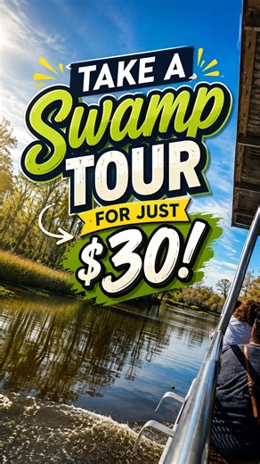 Take a Swamp Tour for just $30!