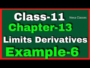 Example 6 Chapter13 Class 11 Math || Example6 Class11 Ch 13 NCERT Math || Chapter13 Example6 Class11