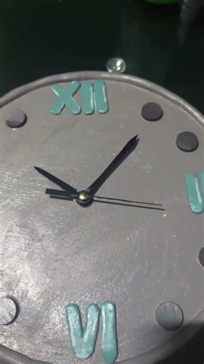 DIY custom wall clock 💕🤗#diycrafts #customized #wallclockdesign #cute #claycraft #clock #craftideas
