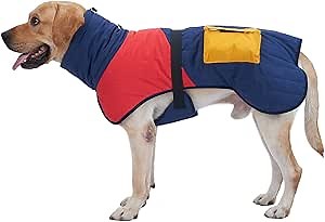 IECOii Extra Warm Dog Coat for Cold Weather Adjustable Thickened Turtle Neck Dog Winter Jacket Ultra Soft Dog Winter Clothes with Buckle Zipper Dog Reflective Jacket Coat for Medium Extra Large Dogs