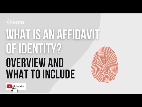 What is an Affidavit of Identity? Overview and What to Include