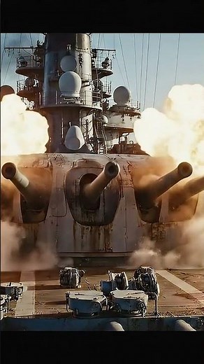 UNBELIEVABLE! 16-Inch Broadside BLAST: Why is the Fire HERE? 🤯 #shorts