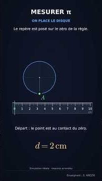 🤯 Pourquoi trouve-t-on toujours π quand on mesure un cercle ?