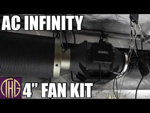 AC Infinity 4” Air Filtration Kit with Speed Controller Unboxing & Setup!!!