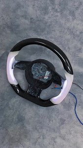 World-First Ambient Side-Lit Steering Wheel 👀 We didn’t just reshape the wheel - we redefined the ritual. Introducing integrated ambient lighting-subtly embedded into the side grips for a glow that breathes with the cabin. ▪️Carbon fiber design ▪️Perforated leather or Alcantara Required ▪️Side-lit ambient channels - first in the world This isn’t an upgrade. It’s a myth reborn. Full video coming soon 💯 #ambientsteeringwheel #sidelitsteeringwheel #firstintheworld #carbonfiberinterior #alcantarag