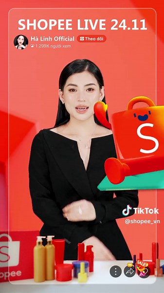 DUY NHẤT TRÊN SHOPEE LIVE - MEGA LIVESTREAM 24.11 VÕ HÀ LINH. Xem ngay lúc 20:00 tối thứ 6 ngày 24.11