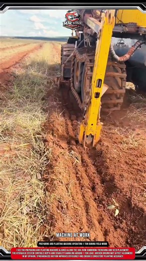 Preparing and Planting Machine Operating 1 Ton During Field Work