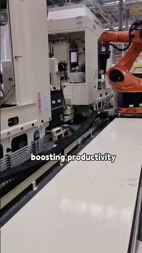 One Robot Track for Multi-Machine Tending.
