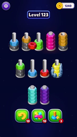 Nut Sort 3D | Level 123