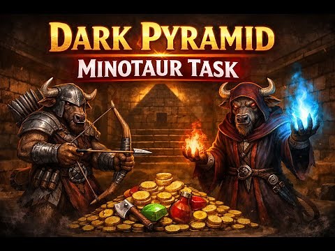 Tibia Bounty Task | Minotaur, Archer & Mage (Dark Pyramid, Darashia) | 173EK
