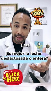 Qué es mejor la leche deslactosada o entera? . Aquí la explicación! . #droscarnutricion | Medicina Nutricional