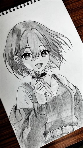 Himari Inuzuka | Anime Drawing | #anime #art #shorts