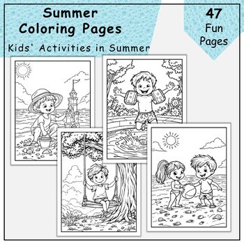 Summer Coloring Pages for Kids: Printable Fun Pages to Color