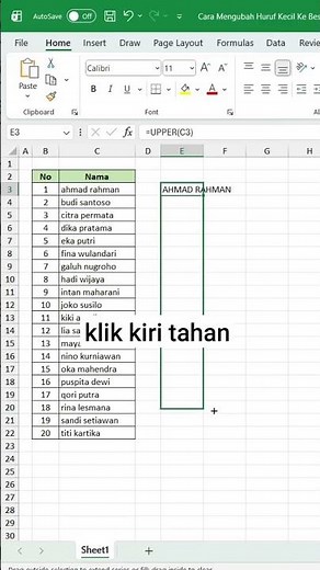 How to Change Lowercase to Uppercase in Excel #computertutorial #exceltutorial #learncomputer