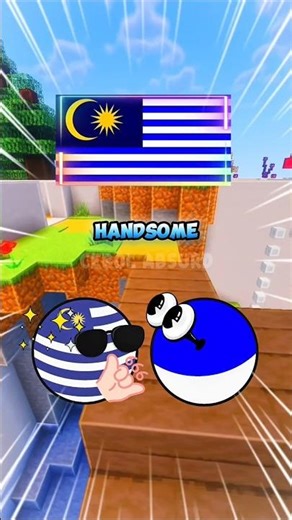 KEREN ‼️ Ketika Warna Merah Di Bendera Di Ganti Warna Biru #countryballs