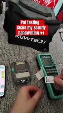 The kewtech printer ( for pat testing ) #electricianlife #sparky #pattesting #tradesmen