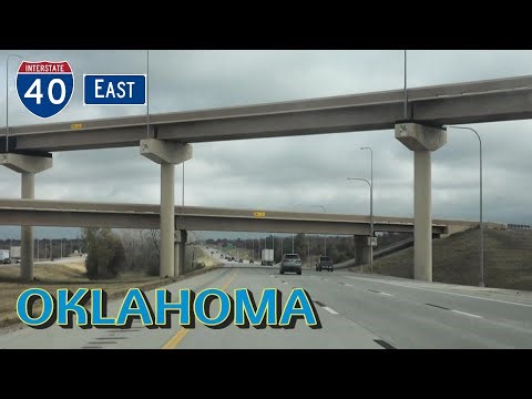 I-40 EAST in Oklahoma: Kickapoo Turnpike to Indian Nation Turnpike