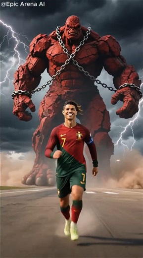 Messi, Neymar, Mbappé & CR7 with THE THING! ⚽️ #AIThing #FootballLegends