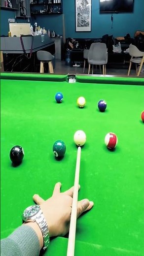 Impossible Billiards Shot: Instant Win! #billiards #8ballpool #pool #shots #viralvideo #pov