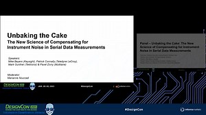 Panel – Unbaking the Cake: The New Science of Compensating for Instrument Noise in Serial Data Measurements