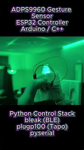 ADPS9960 Control Mutli Light Sync #arduino #esp32 #adps9960 #skydimo #tapo #python