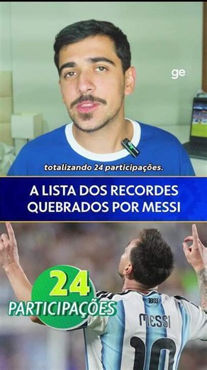 Os recordes quebrados por Messi na Copa