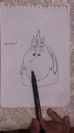 Drawing ICE king the first video ❤️‍🩹 #adventuretime #drawingtutorial