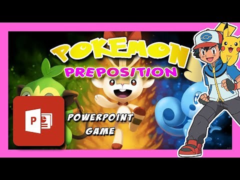Pokemon Preposition Powerpoint Game (PPT Game)