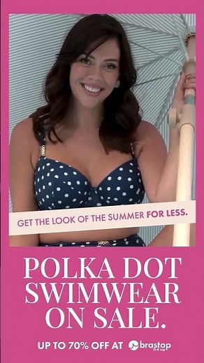 Summer swimwear trends 2026! Polka dot bikinis ON SALE | Brastop
