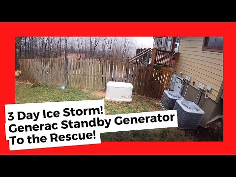 #143 ICE STORM! Generac Generator and Stihl Chainsaw to the Rescue!