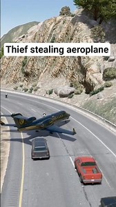 Thief stealing aeroplane in GTA 5 #automobile #beamngrao #beamngdrive #beamng #gaming #gta