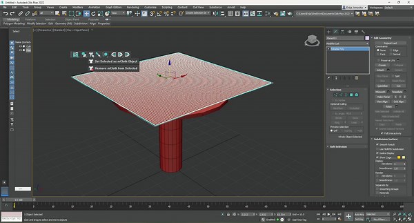 Realistic Tablecloth Modeling in 3ds Max Tutorial