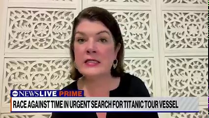 8.9K views · 170 reactions | A submersible with five people aboard has gone missing while on a tour of the wreckage of the Titanic off the coast of Newfoundland, Canada, according to officials. National Geographic editor Kristin Romey discusses the challenges facing search and rescue efforts. https://trib.al/TY490BM | ABC News Live | Facebook