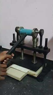 Leather clicker die press cutting manual machine #leathercraft #asmr #craft