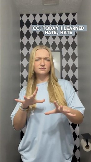 Hate in ASL (Not a Teacher) #americansignlanguage #signlanguage #asl #learninglanguages #hate