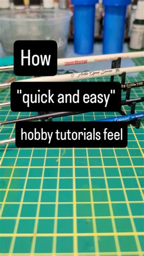 Another super accessible hobby tutorial!! (this is obviously a joke) . . . . . . . #miniaturepainting #3dprint #engineeringmemes | Tiny Chaos Club