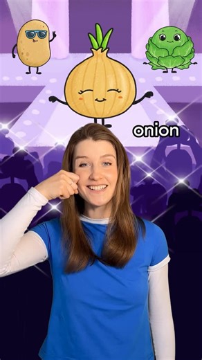 Tora ✨ English for Children ✨ on Instagram: "Vegetables🥒🥔🥕🍅🧅 Fun fact: I used sign language for each one! Now you can both say it and sign it😎 #children #vegetables #learnthroughplay #signlanguage #esl #english #englishteacher"