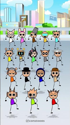 Distraction Dance Animation with Sprunki#dancechallenge #distractiondance #danceanime