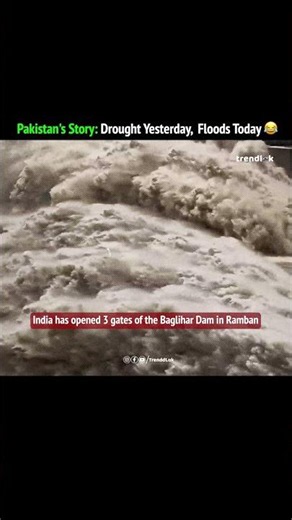 "Floods Incoming for Bhikaristan!": India Opens Baglihar Dam Gates As Chenab Roars!