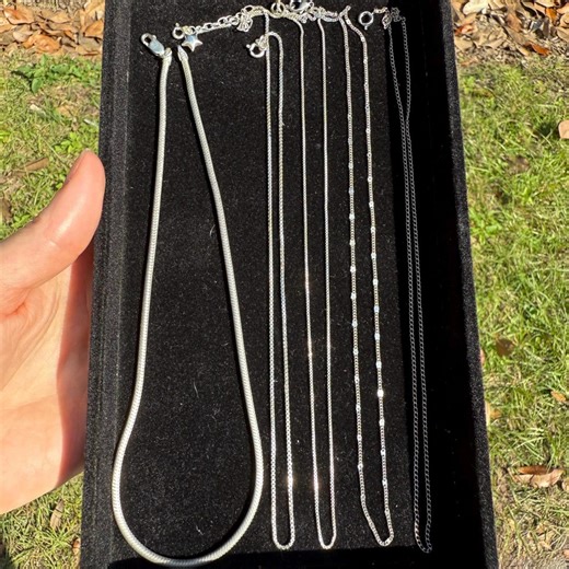 Sterling Silver Necklace Collection | Multiple Styles Available - Etsy