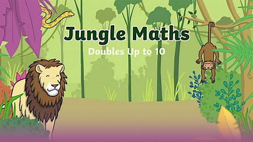 Jungle Maths: Doubles up to Double 10 Game
