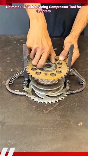 Ultimate DIY Clutch Spring Compressor Tool for Scooters #shorts #mechanic #cvt