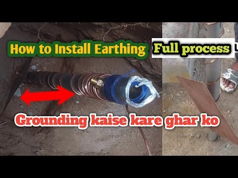 How to Install Earthing! Best earthing for home full process! grounding kaise kare ghar ko