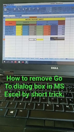 How to remove Go To dialog box in MS Excel by short trick. #Computer #excel #Goto #Shorts