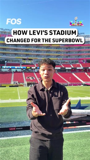 This is how the 49ers' Levi's Stadium transformed for Super Bowl LX 🏟️ #stadiumstatus #superbowl #nfl #patriots #seahawks